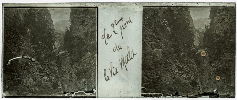 Le 2ème pont de la Via Mala — Suisse-Grisons-Thusis Zillis, Viamala Schlucht -