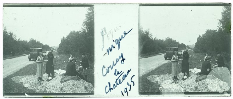 Pique nique Coucy le Chateau 1935 — France-Coucy-le-chateau-Auffrique — 1925