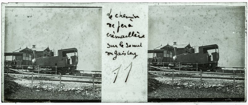 Le chemin de fer à crémaillère sur le sommet du gaisberg - 11 — Autriche-Salzburg Gaisberg — 1902
