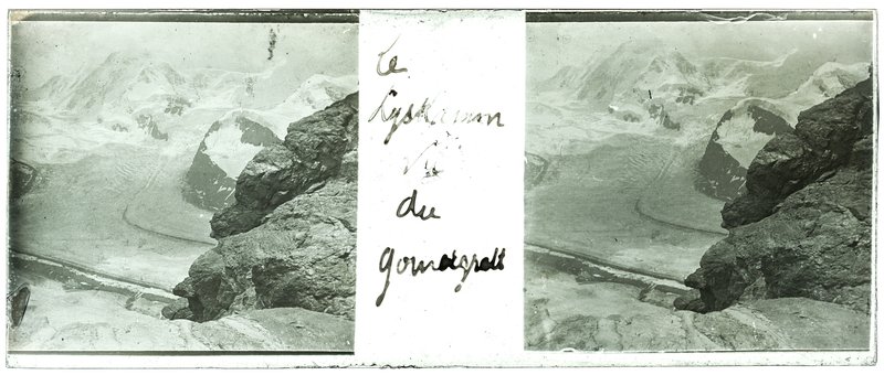 Le lyskamm vu du Gornergratt — Suisse-Zermatt Gornergrat — 1902