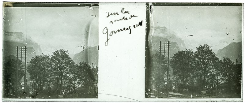 Sur la route de Gormergratt — Suisse-Zermatt — 1902