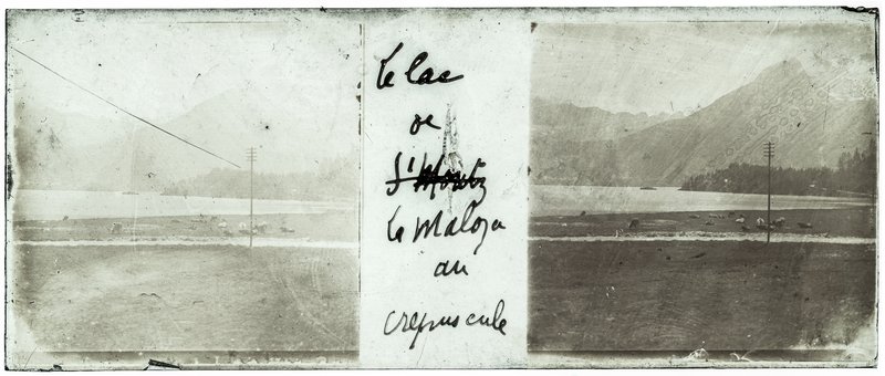 Le lac de la Maloja au crépuscule — Suisse-Maloja -