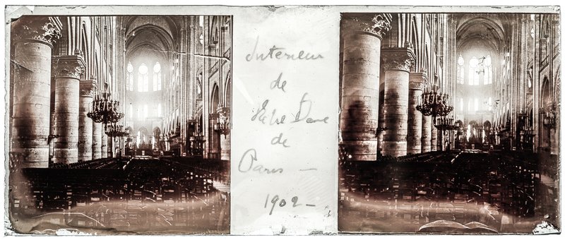 Intérieur de Notre Dame de Paris — France-Paris Cathédrale Notre-Dame de Paris — 1902