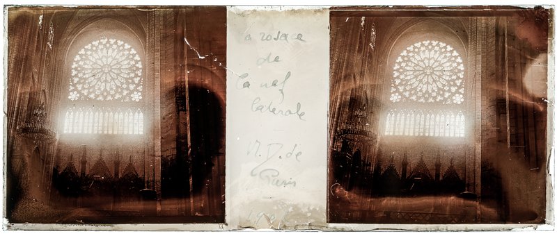 La rosace de la nef - Notre Dame de Paris - 1902 — France-Paris Notre-Dame de Paris — 1902