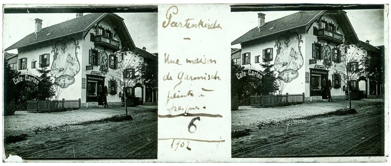 Partenkirchen - Une maison de Garmisch peinte à fresque — Allemagne-Partenkirchen Garmish — 1902