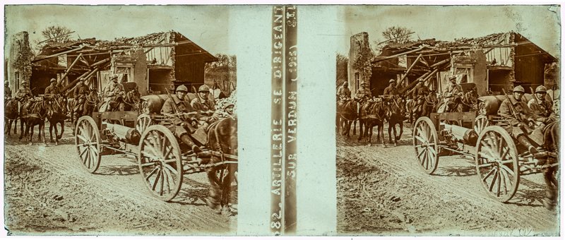82 Artillerie se dirigeant sur Verdun (1916) STL — France-Verdun — 1916