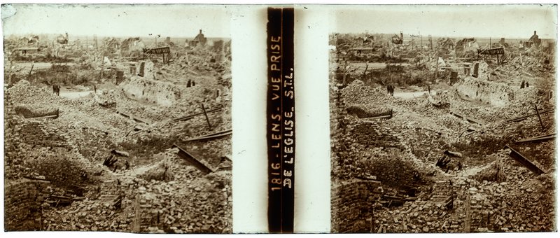 1816 Lens - Vue prise de l'église STL — France-Lens église - — 1816