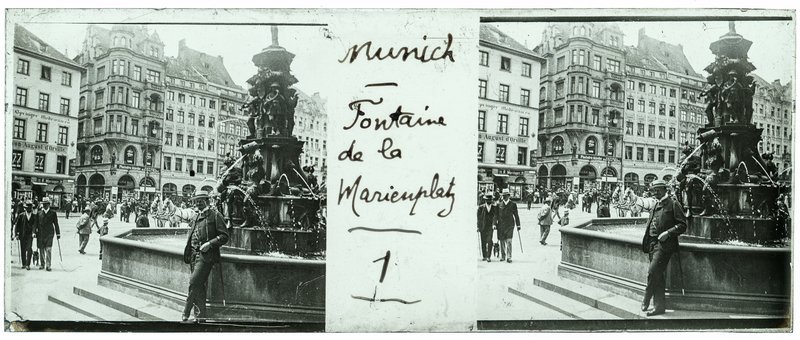 Munich - Fontaine de la Marienplatz — Allemagne-Munich marienplatz -