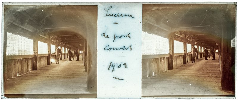 Lucerne - Le pont couvert - 1902 — Suisse-Lucerne pont — 1902