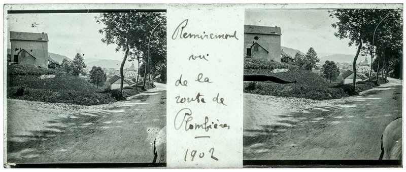 Remiremont vu de la route de Plombières - 1902 — France-Remiremont — 1902