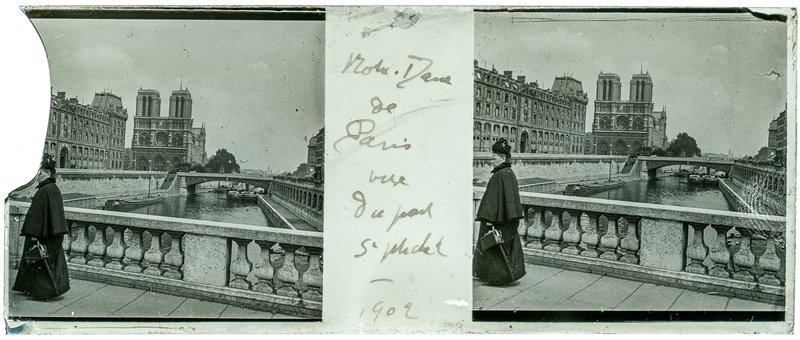 Notre-Dame de Paris vue du pont St Michel - 1902 — France-Paris pont saint-michel — 1902