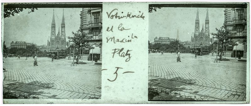 Votivkirche et la  — Autriche-Vienne votivkirche — 1902