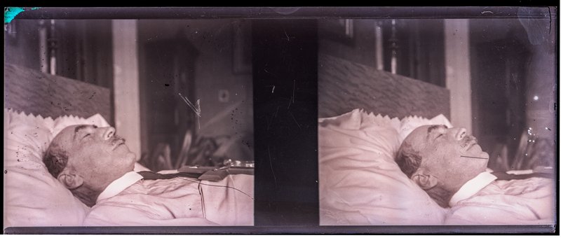 France-Val-du-Layon La bodière - 29 décembre 1943 - Louis Rollinde de Beaumont sur son lit de mort — France-Val-du-Layon La bodière — 1943