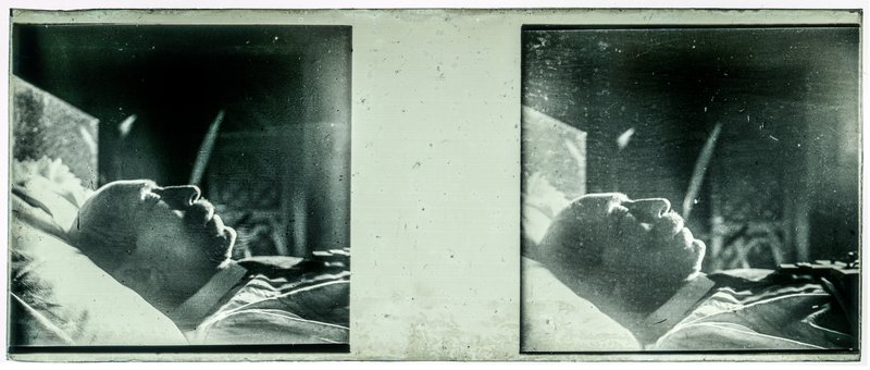 France-Val-du-Layon La bodière - 29 décembre 1943 - Louis Rollinde de Beaumont sur son lit de mort — France-Val-du-Layon La bodière — 1943