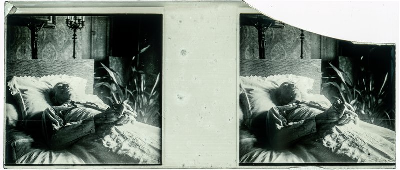 France-Val-du-Layon La bodière - 29 décembre 1943 - Louis Rollinde de Beaumont sur son lit de mort — France-Val-du-Layon La bodière — 1943