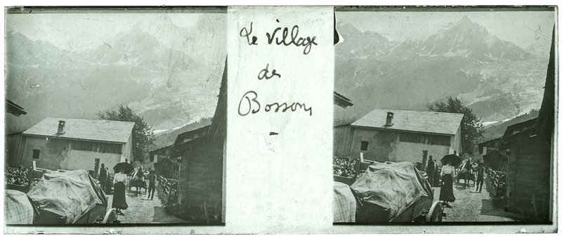 Le village des Bossons — France-Chamonix-Mont-Blanc les bossons — 1906