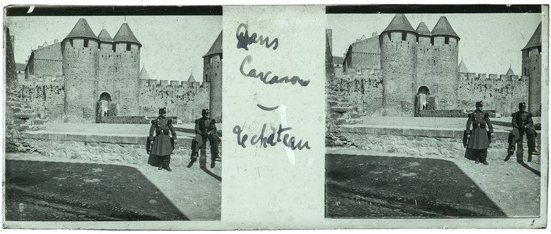 Dans Carcassonne - Le Chateau — France-Carcassone cité de Carcassonne -