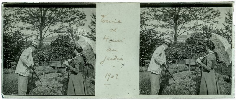 Louise et Henri au Jardin - 1902 — 1902 - — 1902