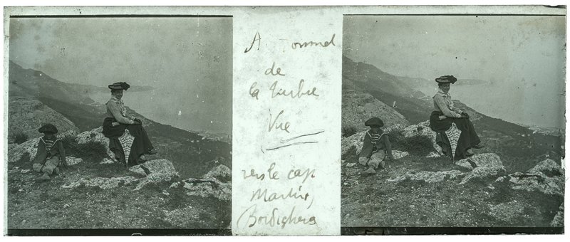 Au sommet de la Turbie Vue - Vers le cap Martin, Bordighera — France-La Turbie -