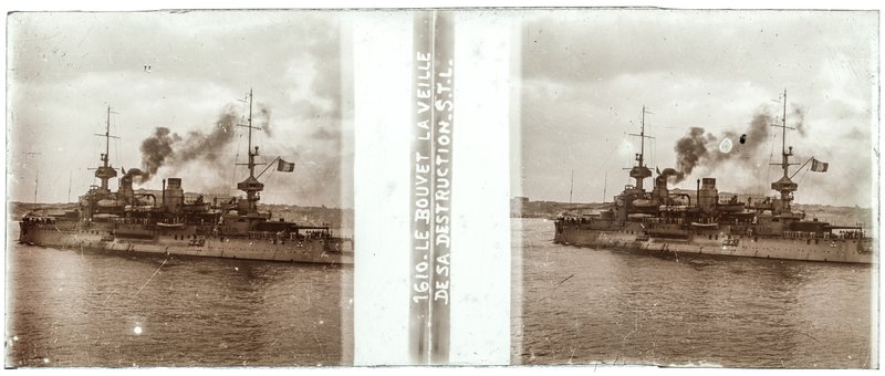 1610 - Le bouvet la veille de sa destruction S.T.L — 17 mars 1915 — 1915