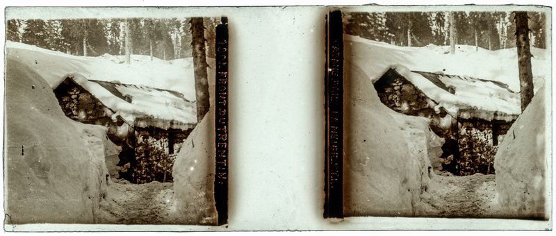 1801 - Front du Trentin - Cabane dans la neige S.T.L — Italie-Plateau d'asiago — 1916