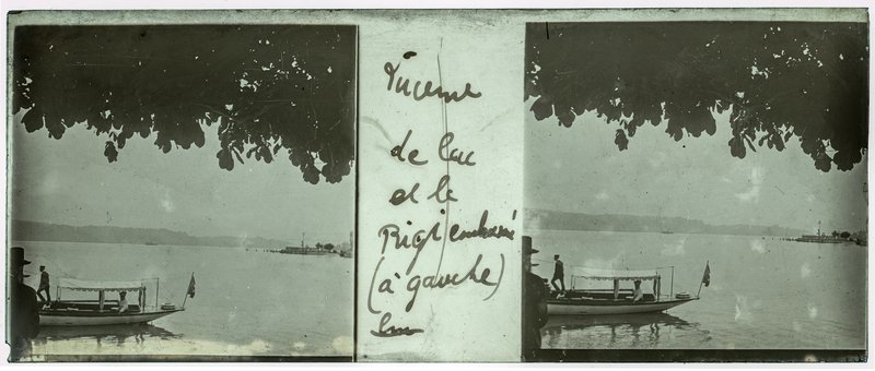 Lucerne - Le lac et le Rigi embrumée (à gauche) — Suisse-Lucerne Lac des Quatre Cantons — 1902