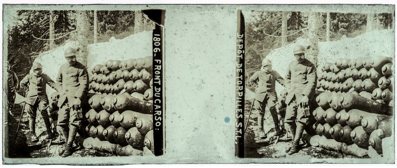 1806 - Front du carso : dépôt de torpilles S.T.L. — Italie-Carso — 1916