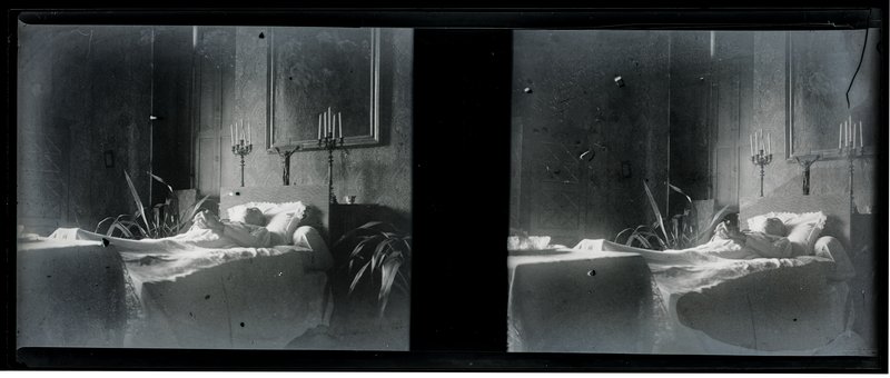 France-Val-du-Layon La bodière - 29 décembre 1943 - Louis Rollinde de Beaumont sur son lit de mort — France-Val-du-Layon La bodière — 1943