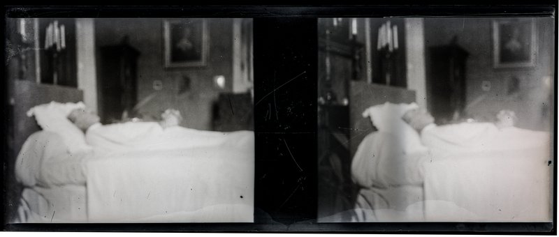 France-Val-du-Layon La bodière - 29 décembre 1943 - Louis Rollinde de Beaumont sur son lit de mort — France-Val-du-Layon La bodière — 1943