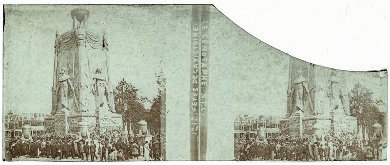 1212 - Fêtes de la victoire : Le cénotaphe S.T.L. — France-Paris Place de l'Etoile — 1919