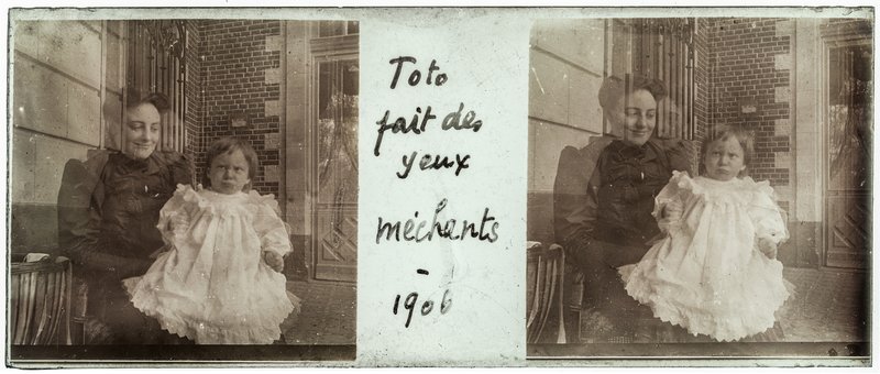 Toto fait les yeux méchants - 1906 — France-Lille-Esquermes — 1906