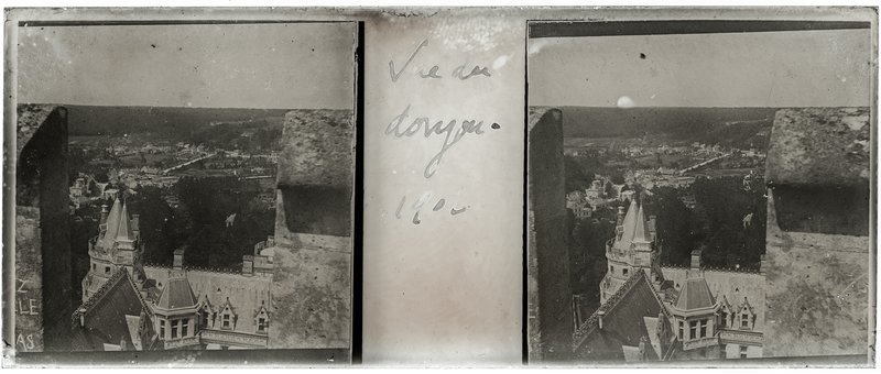 Vue du donjon 1902 — France-Pierrefonds chateau de Pierrefonds — 1902