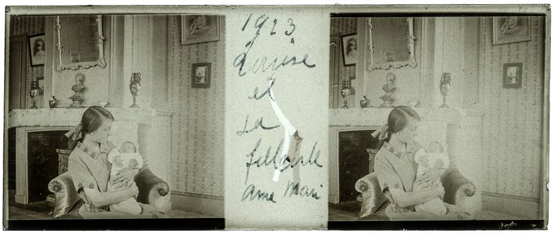 1923 Louise et sa filleule Anne-marie — France-Lille-Esquermes — 1923