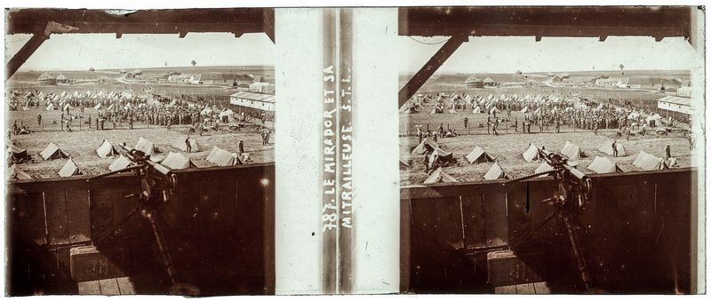 787 - Le mirador et sa mitrailleuse S.T.L.