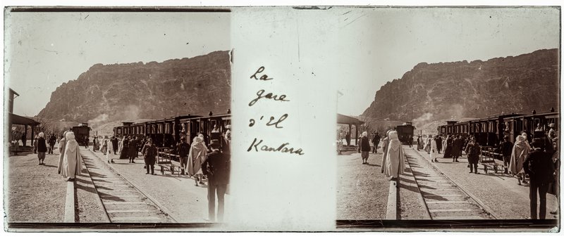 La gare d'El Kantara — Algérie-El Kantara — 1929
