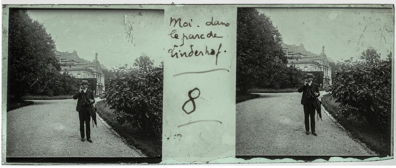 Moi dans le parc de Linderhof - 8 — Allemagne-Linderhof.-