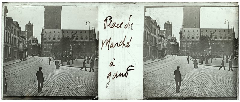 Place du marché à gand — Belgique-Gand place du marché -