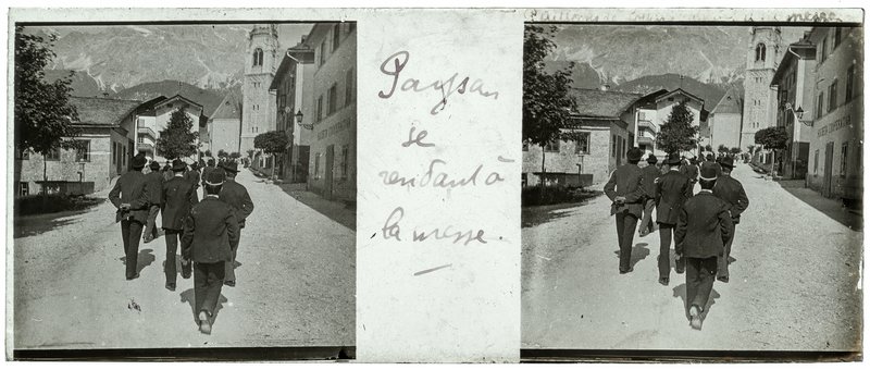 Paysan se rendant à la messe — Italie-Cortina d'Ampezzo Corso Italia 88 — 1902