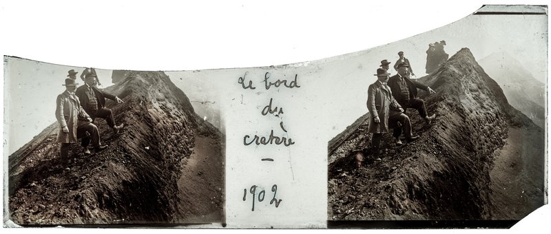 Vésuve - Le bord du cratère - 1902 — italie-Trecase — 1902