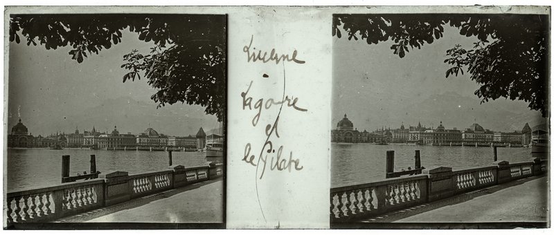 Lucerne - La gare et le Pilate — Suisse-Lucerne -