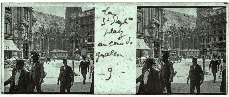 La Saint Stephans platz au coin du Graben - 9 — Autriche-Vienne Stephansplatz — 1902