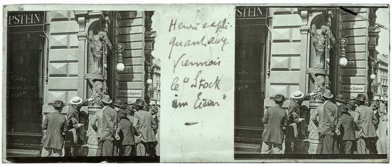 Henri expliquant aux Viennois le  — Autriche-Vienne Stock im Eisen — 1902