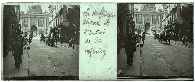 La Hoburgerstrasse et l'entrée de la Hofburg — Autriche-Vienne Hofburg — 1902