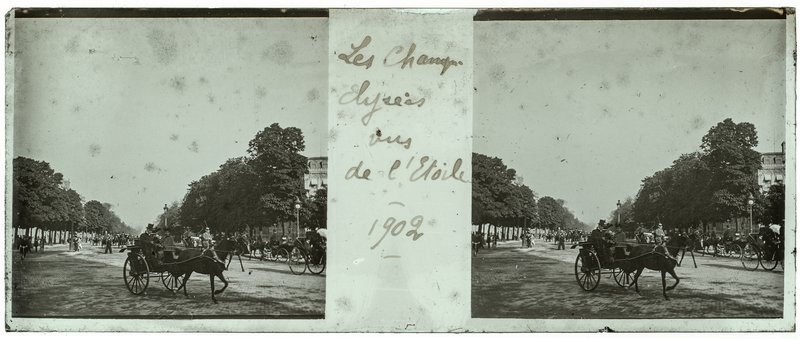 Les champs élysées vus de l'Etoile - 1902 — France-Paris place de l'Etoile — 1902