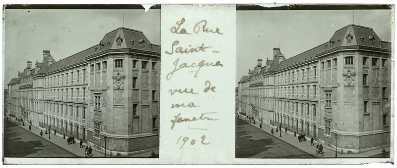 La rue saint-jacques vue de ma fenêtre - 1902 — France-Paris rue Saint-Jacques — 1902