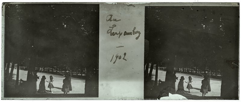 Au luxembourg - 1902 — France-Paris jardin du Luxembourg — 1902